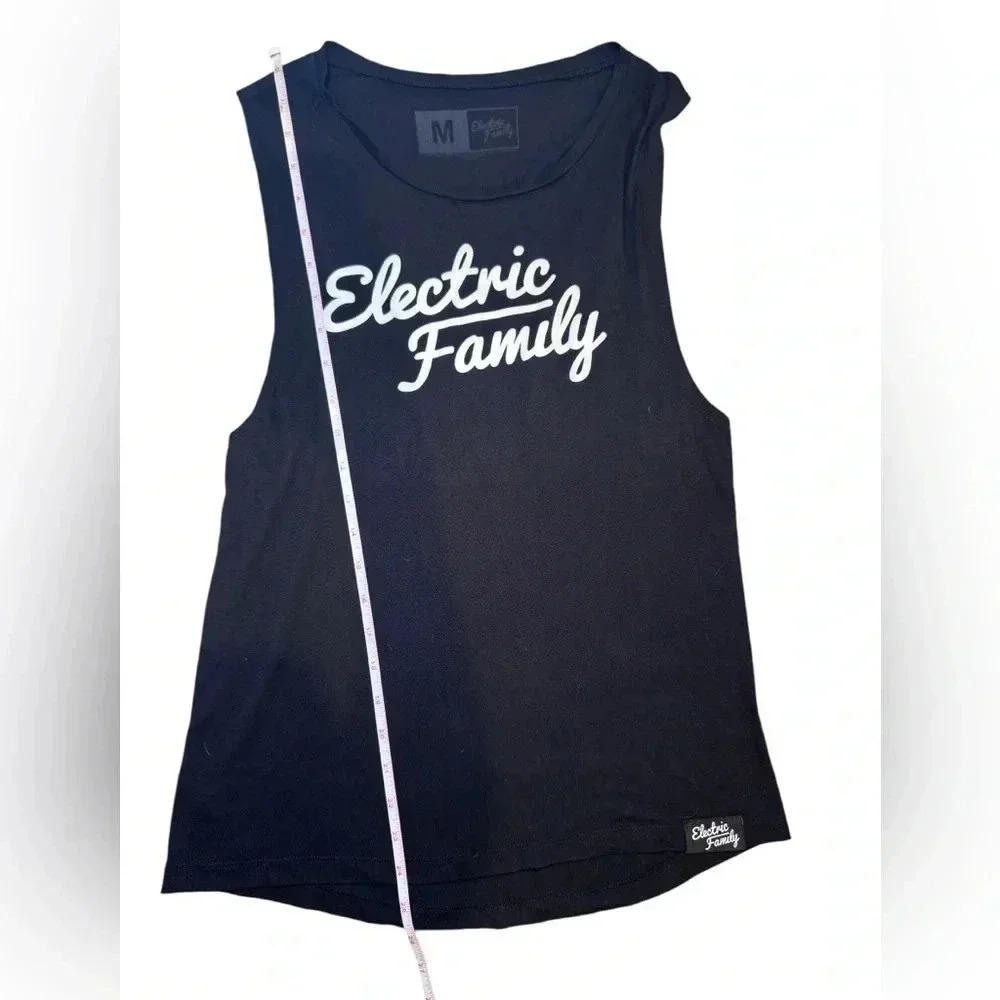 Electric Family Womens Black Tank Top, Size medium - Picture 5 of 5